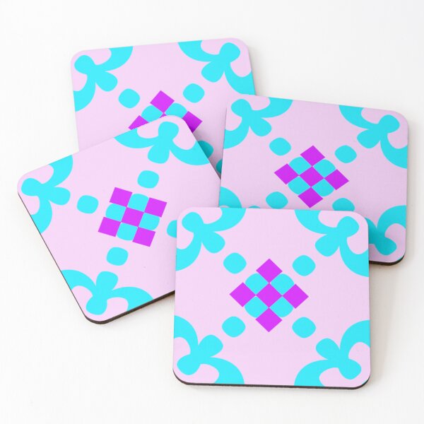 Item preview, Pink and Blue Quatrefoil Burst designed and sold by youme63.