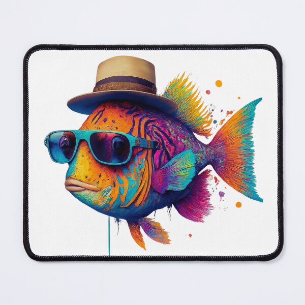 Item preview, Colorful Funky Fish designed and sold by FitEnvy.
