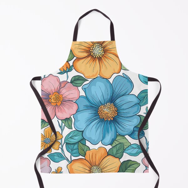 Item preview, Floral Pattern for Apparel and Household Items, Colorful Flower Print for Clothing, Bright Floral Design for Home Decor, Floral Art designed and sold by MTJ-Mushrooms.