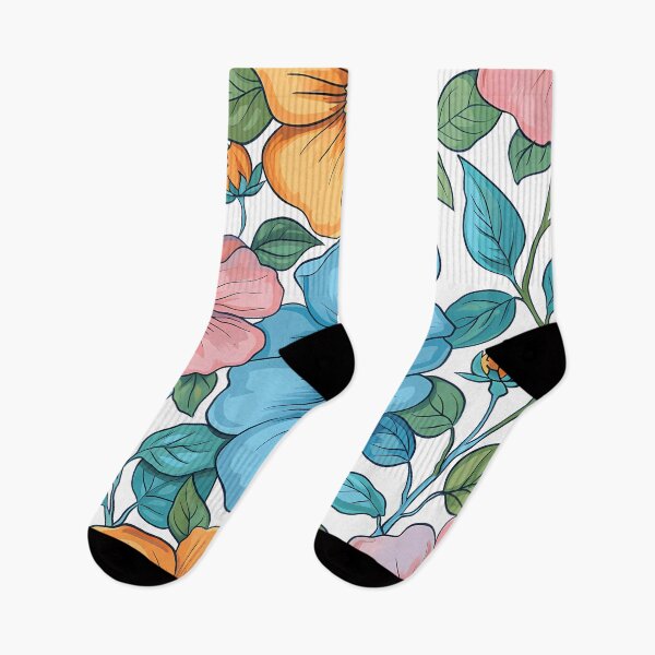 Item preview, Floral Pattern for Apparel and Household Items, Colorful Flower Print for Clothing, Bright Floral Design for Home Decor, Floral Art designed and sold by MTJ-Mushrooms.