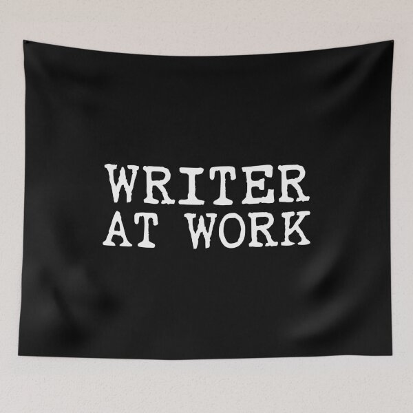 Item preview, Writer At Work (white version) designed and sold by Elvin Dantes.