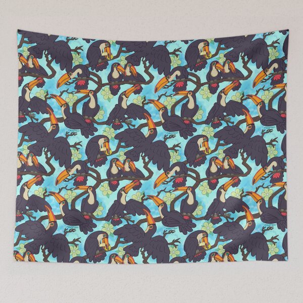 Item preview, MoxxiFoxxy Pattern Toucans designed and sold by MoxxiFoxxy.