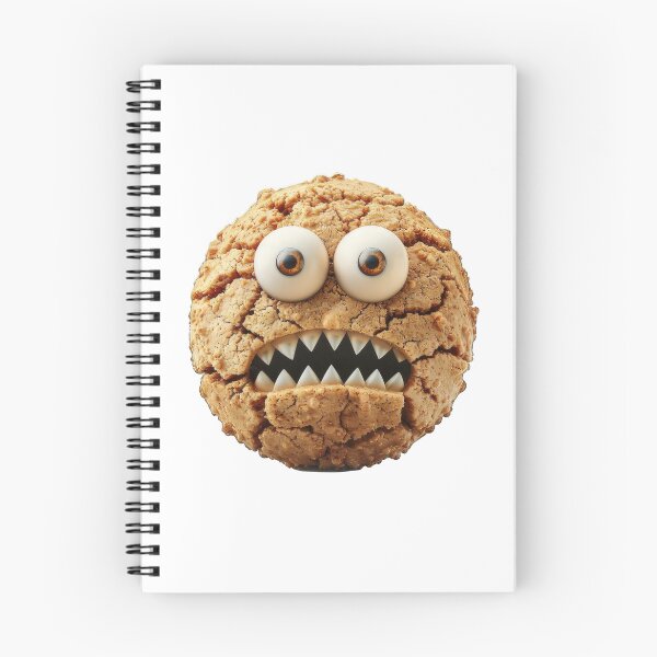 Item preview, Funny cracked cookie with googly eyes and sharp teeth designed and sold by tonorpuri.