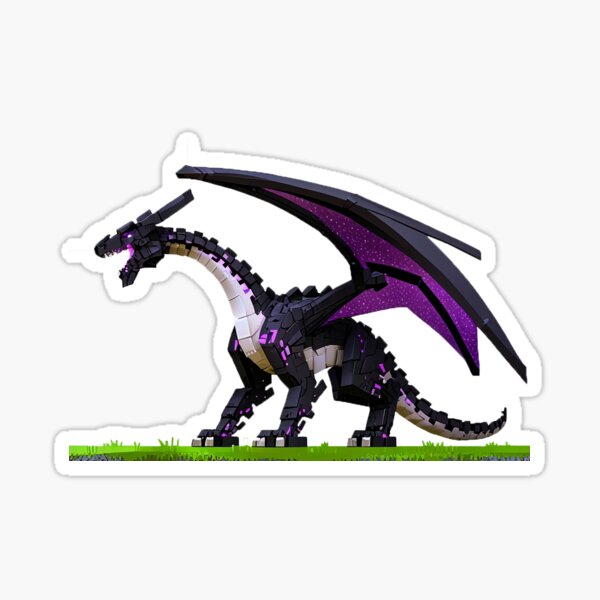 Vista previa del artículo con la obra «Dragón Ender Minecraft», diseñado y vendido por AI-Knight.