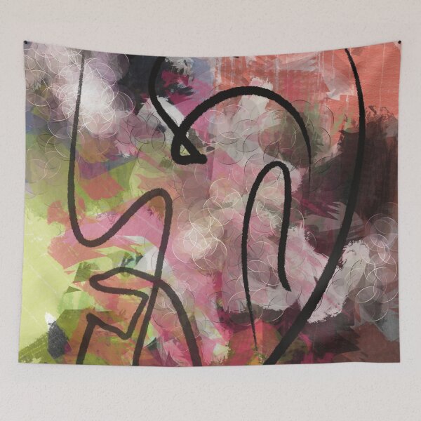 Item preview, Enchanted Whispers: Colorful Abstract Acrylic Canvas by Pablo Barilari - Canvas Gallery Wraps designed and sold by Pablo Barilari Art.