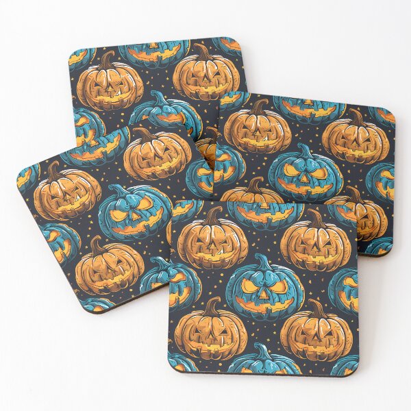 Item preview,  Title Halloween Pumpkin Pattern, Spooky Jack-O-Lanterns Design, Halloween Apparel, Halloween Household Items, Festive Halloween Decor designed and sold by MTJ-Mushrooms.