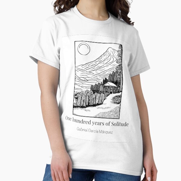 [Out of Print] Gabriel Garcia Marquez / One Hundred Years of Solitude Womens Relaxed Fit Tee (Vintage Navy) - 百年の孤独 Tシャツ One Hundred Years of Solitude unisex book t-shirt — Out of Print