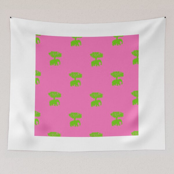 Item preview, Playful Pachyderms A Verdant Parade on a Blushing Canvas designed and sold by youme63.