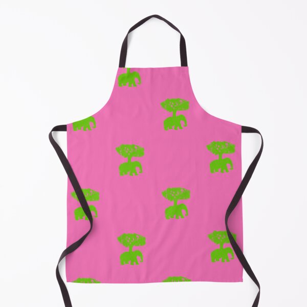 Item preview, Playful Pachyderms A Verdant Parade on a Blushing Canvas designed and sold by youme63.
