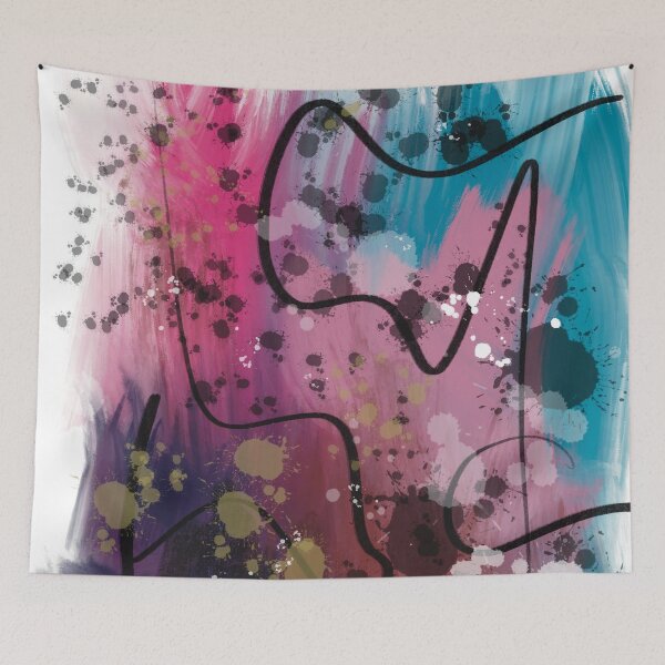 Item preview, Ethereal Dance: Vibrant Abstract Acrylic Canvas by Pablo Barilari - Canvas Gallery Wraps designed and sold by Pablo Barilari Art.