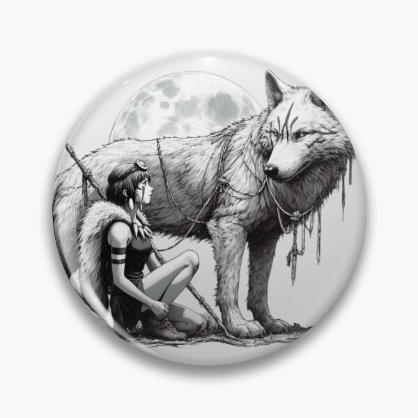 Item preview, Spirit Wolf and San designed and sold by AnimeArtStudio.