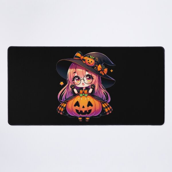 Item preview, Halloween Kawaii Girl With Pumpkin designed and sold by Blink Art Studio.