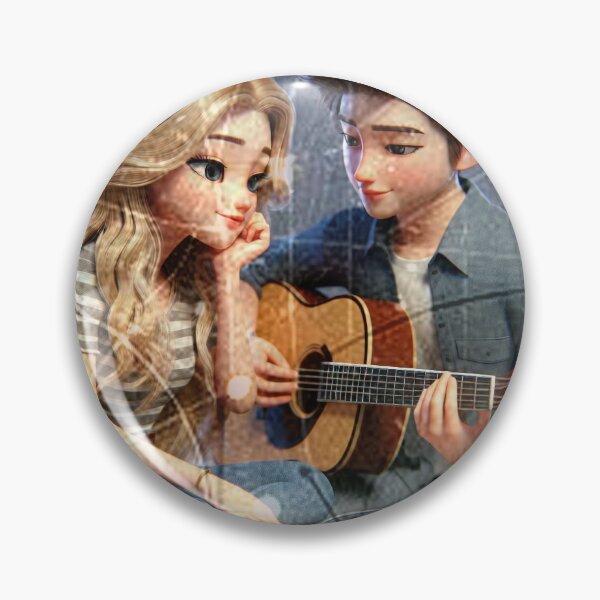 Item preview, Love Song Boy Teaching Girlfriend Guitar designed and sold by choder61.