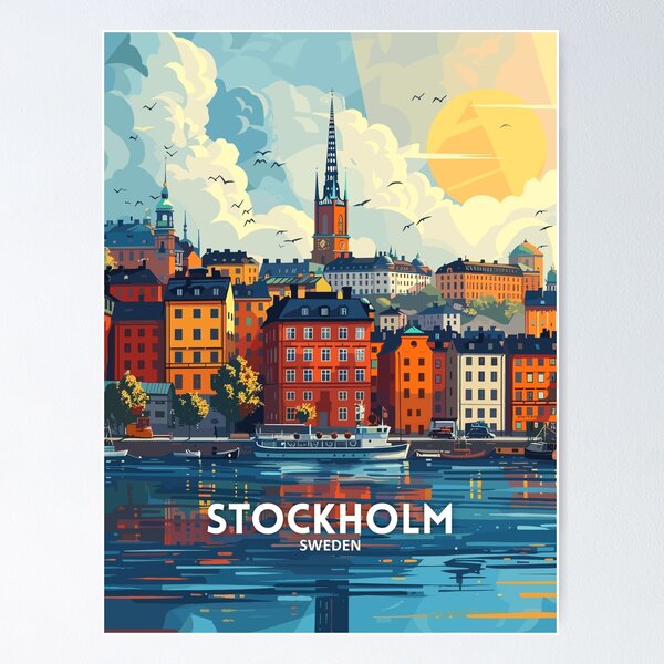 Item preview, Stockholm Sweden - Travel art designed and sold by Marciolini.