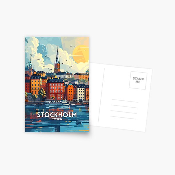 Item preview, Stockholm Sweden - Travel art designed and sold by Marciolini.