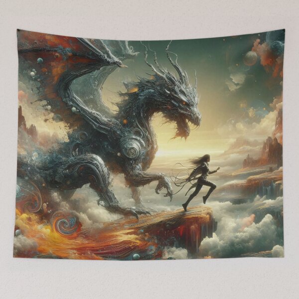 Item preview, Lady with dragon designed and sold by Digital-Martin.