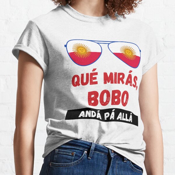 Vista previa del artículo con la obra «Que Mirars Bobo», diseñado y vendido por FitEnvy.