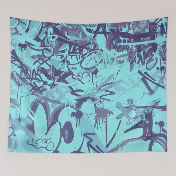Item preview, Graffiti Blue designed and sold by CrushArt1.