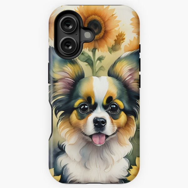 Item preview, Happy Papillon and sunflowers designed and sold by Nolan6.