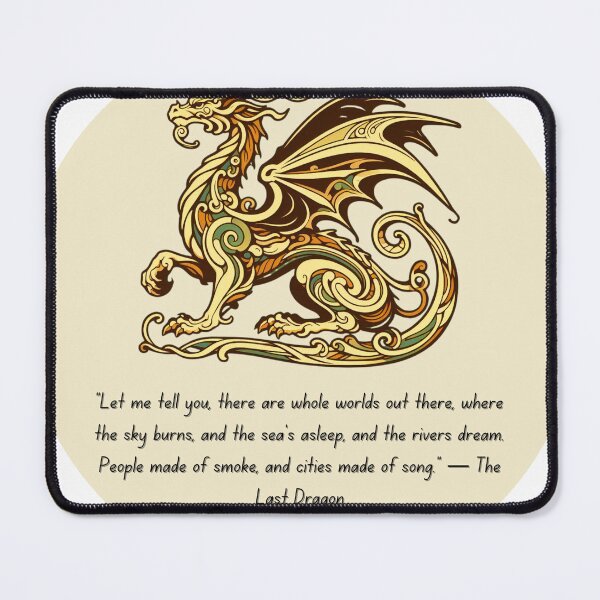 Item preview, The Last Dragon Quote designed and sold by Cariselle CozyCorner.