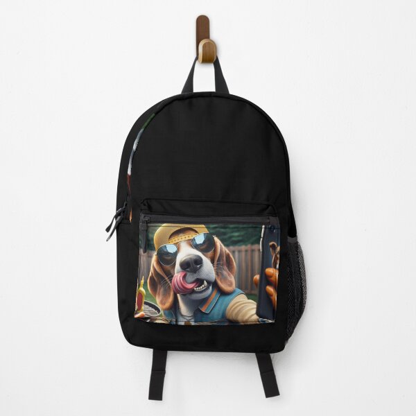 Item preview, Beagle Social Media Celebrity taking a selfie at a cookout. designed and sold by TheDogOnIt.