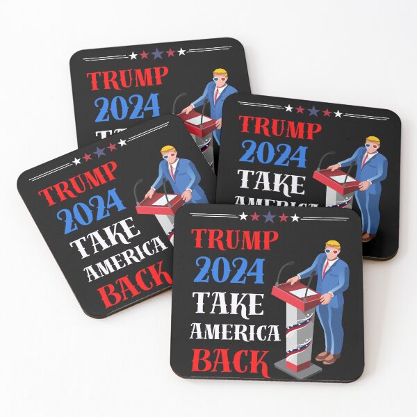 Item preview, Donald Trump 2024 Take America Back American Flag Patriotic designed and sold by KINGOSTORE ⭐⭐⭐⭐⭐.