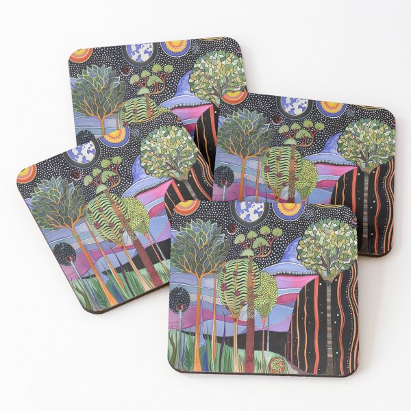 Item preview, Vibrant Cosmic Forest - Psychedelic Art designed and sold by vairaganthan.
