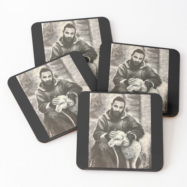 Item preview, Young Saint Pio and the Little Lamb designed and sold by Artdesrapides.