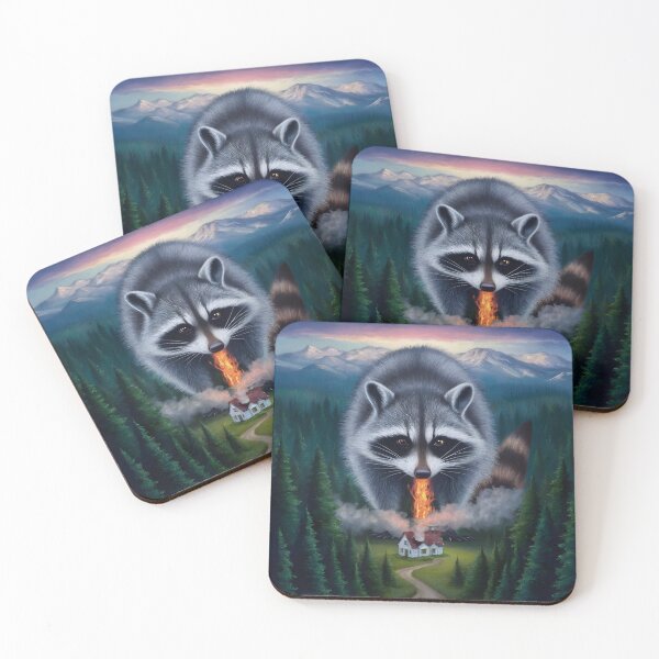 Item preview, Fire Raccoon designed and sold by OneLastWish.