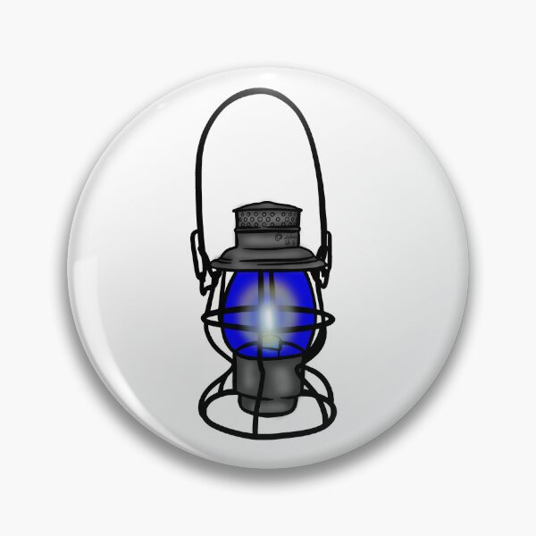 Item preview, Blue Railroad Lantern designed and sold by LanternsPath.