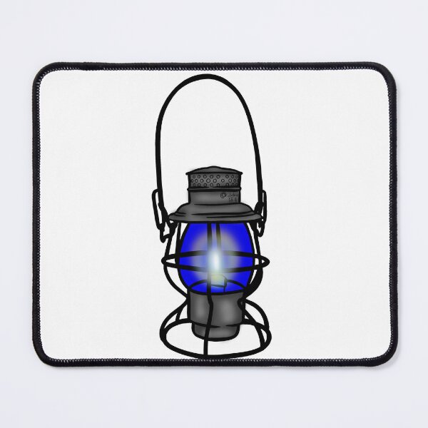 Item preview, Blue Railroad Lantern designed and sold by LanternsPath.