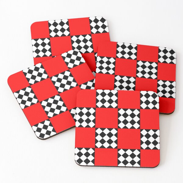 Item preview, Red Geometric Square Diamond designed and sold by PatternTitan.
