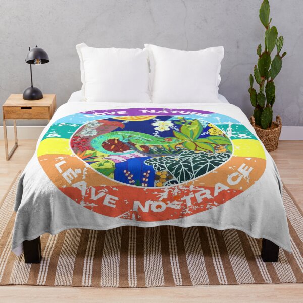 Item preview, Love nature and leave no trace, with chameleon designed and sold by GabiVitryArt.