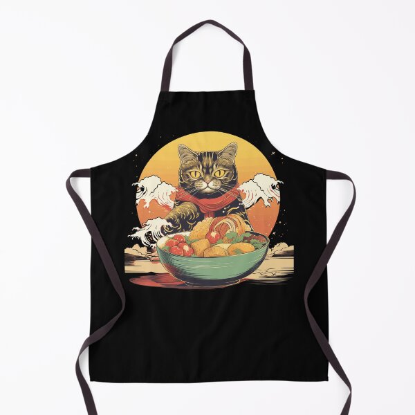 Item preview, Cute cat eating Ramen designed and sold by TeeTemptation.