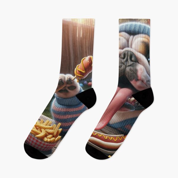 Item preview, Bulldog Social Media Celebrity taking a selfie at a cookout. designed and sold by TheDogOnIt.