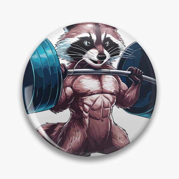 Item preview, I Work Out So I Can Eat Garbage - Funny Raccoon Design designed and sold by Quirky Shirts.
