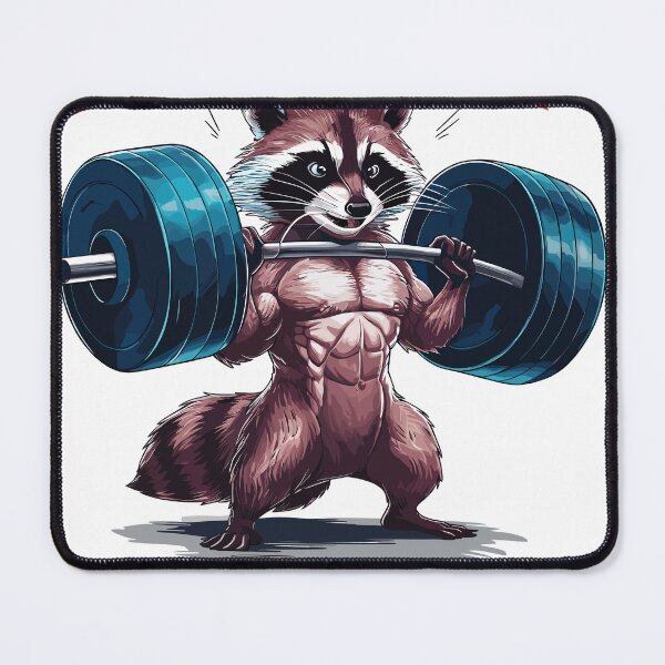 Item preview, I Work Out So I Can Eat Garbage - Funny Raccoon Design designed and sold by Quirky Shirts.