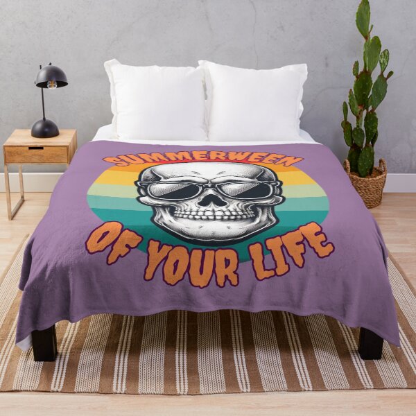 Item preview, Summerween of your Life - Retro Summer Skull designed and sold by Nabucodonoshop.