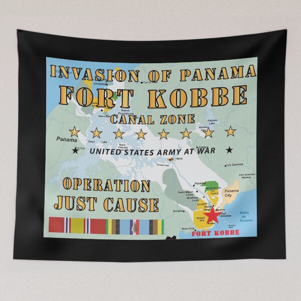 Item preview, Invasion of Panama - Just Cause - Fort Kobbe - CZ w Svc Ribbons w Map X 300 designed and sold by Military Insignia Products.