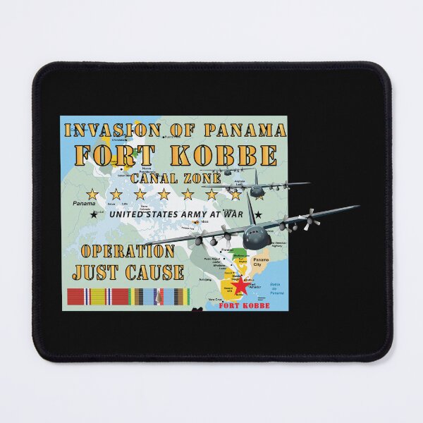 Item preview, Invasion of Panama - Just Cause - Fort Kobbe - CZ w Svc Ribbons w Map w C-130s X 300 designed and sold by Military Insignia Products.