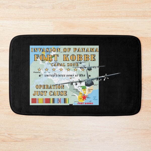 Item preview, Invasion of Panama - Just Cause - Fort Kobbe - CZ w Svc Ribbons w Map w C-130s X 300 designed and sold by Military Insignia Products.