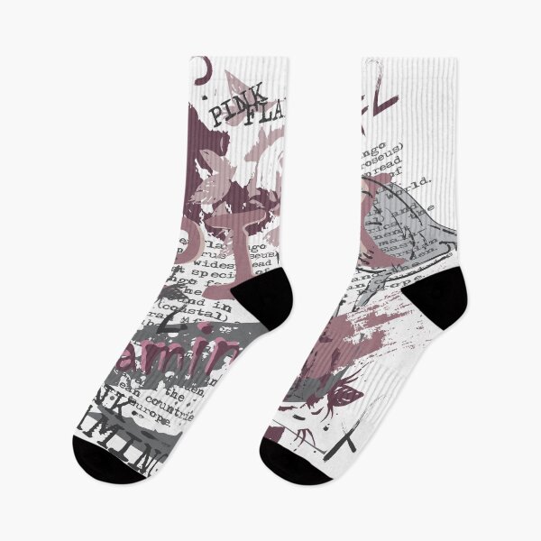 Item preview, Soft grunge Pink Flamingo and rose designed and sold by Deepness2023.