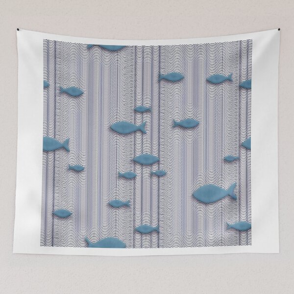 Item preview, Fish among the waves of the sea./1 designed and sold by My-fake-places.
