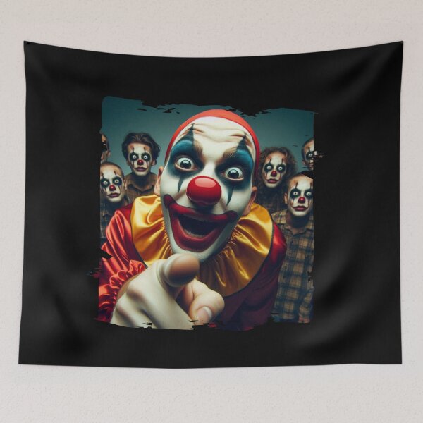 Aperçu de l'œuvre Clown accusateur avec un public surpris créée et vendue par Hungry-Murphy.