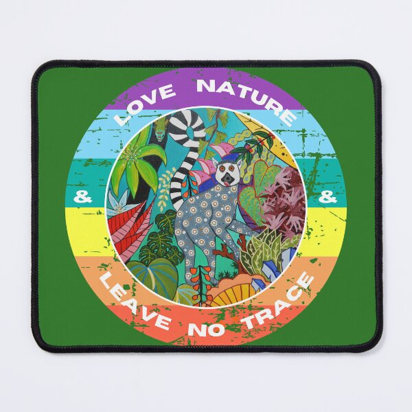 Item preview, Enjoy nature and leave no trace with lemur designed and sold by GabiVitryArt.