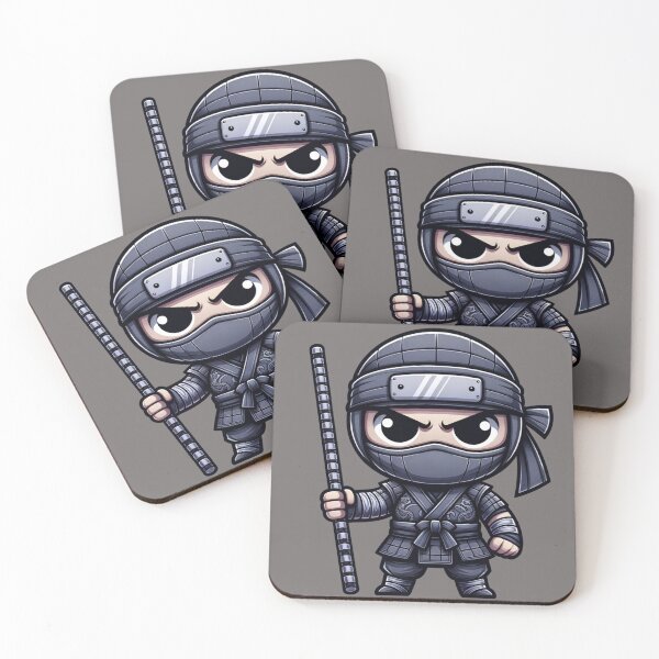 Item preview, Cute Kawaii Ninja Warrior 4 designed and sold by Redblackman.