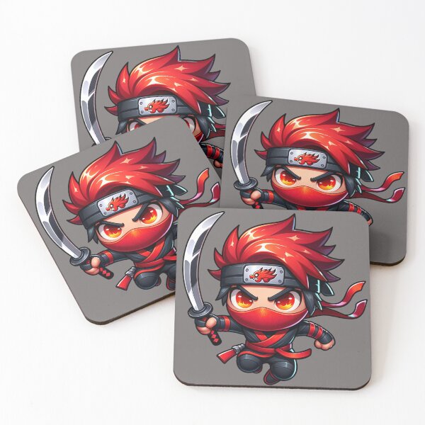 Item preview, Cute Kawaii Ninja Warrior 5 designed and sold by Redblackman.