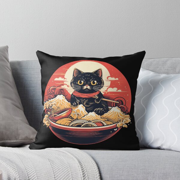 Item preview, Nice cat eating Ramen designed and sold by TeeTemptation.