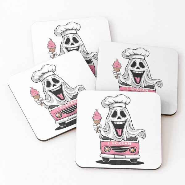 Item preview, A whimsical and playful illustration of a spooky ice cream van designed and sold by Snifferius.