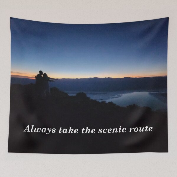 Item preview, Always Take the Scenic Route, Romantic Sunset designed and sold by ColorRoadians.